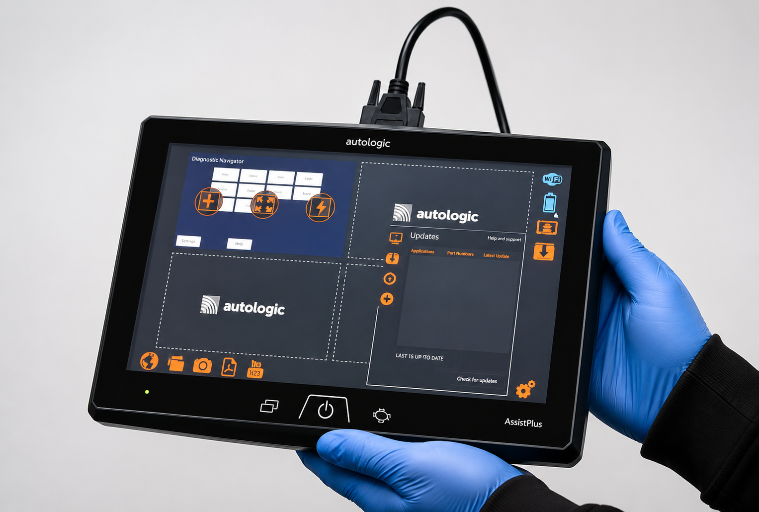 Dealer-level diagnostic equipment in use